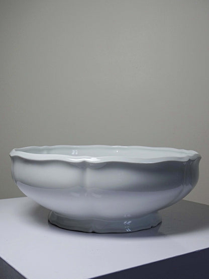 Vintage Salatschale Limoges Porzellan, polylobierter Rand