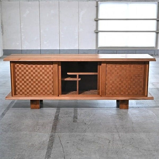 Vintage Sideboard Takayama Wood Works von Eiri Iwakura für Kashiwa mit Schachbrettmuster