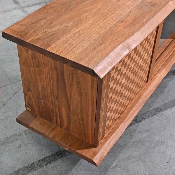 Vintage Sideboard Takayama Wood Works von Eiri Iwakura für Kashiwa mit Schachbrettmuster