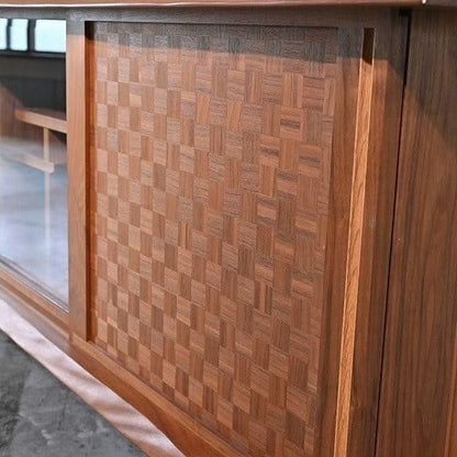 Vintage Sideboard Takayama Wood Works von Eiri Iwakura für Kashiwa mit Schachbrettmuster
