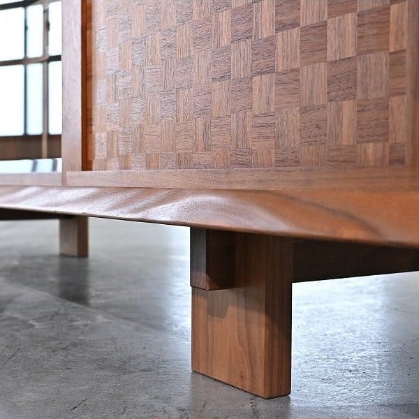 Vintage Sideboard Takayama Wood Works von Eiri Iwakura für Kashiwa mit Schachbrettmuster