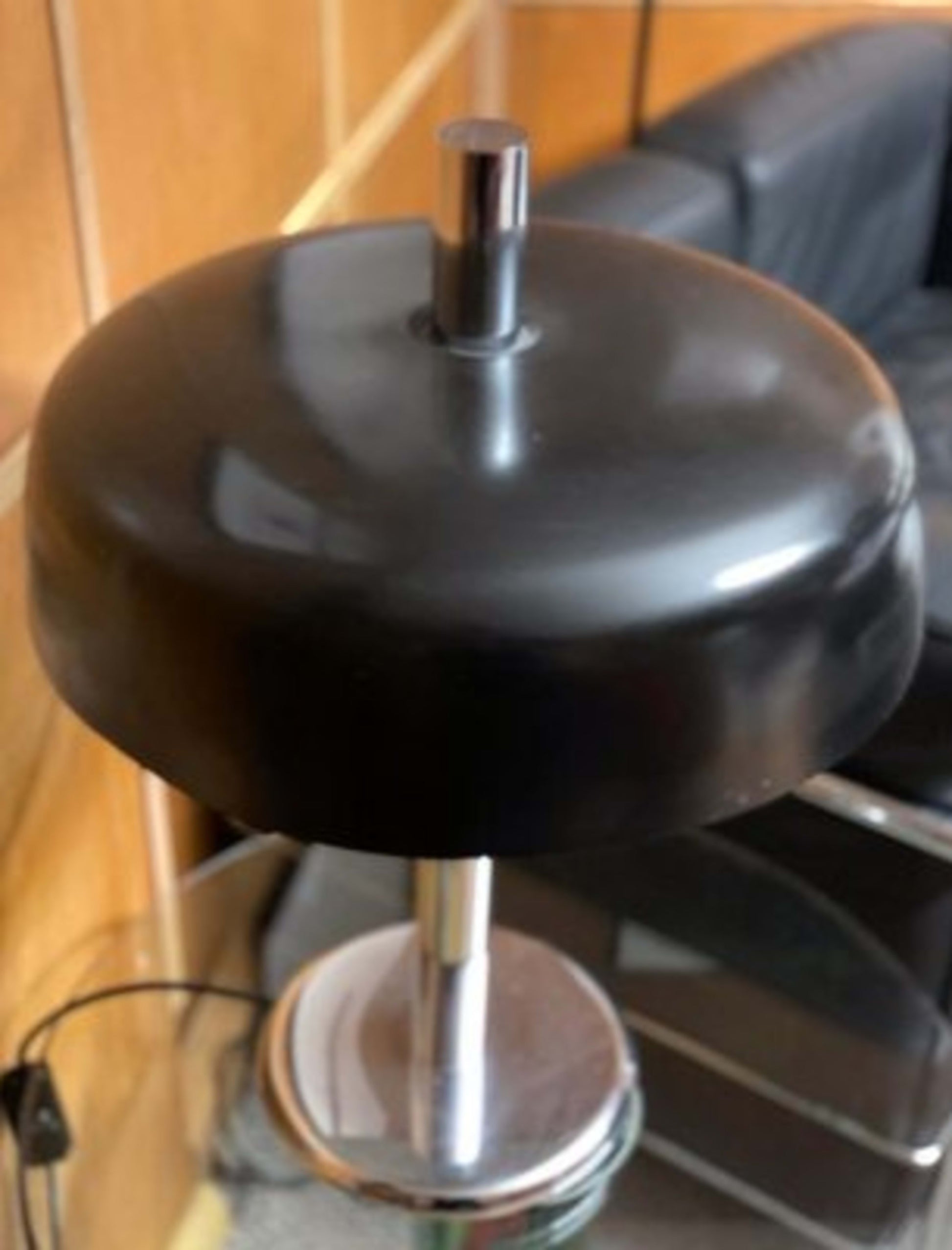 Vintage Bauhaus Tischlampe von Egon Hillebrand für Hillebrand Lighting, Chrom Schwarz