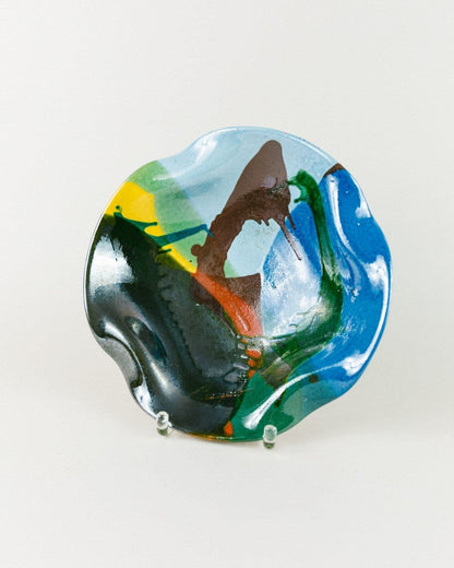 Vintage fruit bowl ceramic Spanish design 60s 70s