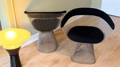 Set von 2 Armlehnstühle "Wire Chair" von Warren Platner für Knoll