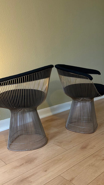 Set von 2 Armlehnstühle "Wire Chair" von Warren Platner für Knoll