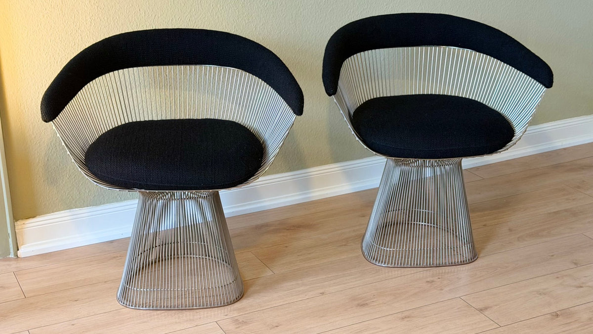 Set von 2 Armlehnstühle "Wire Chair" von Warren Platner für Knoll
