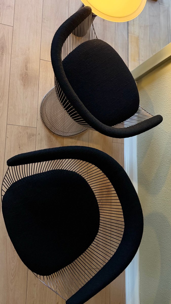 Set von 2 Armlehnstühle "Wire Chair" von Warren Platner für Knoll