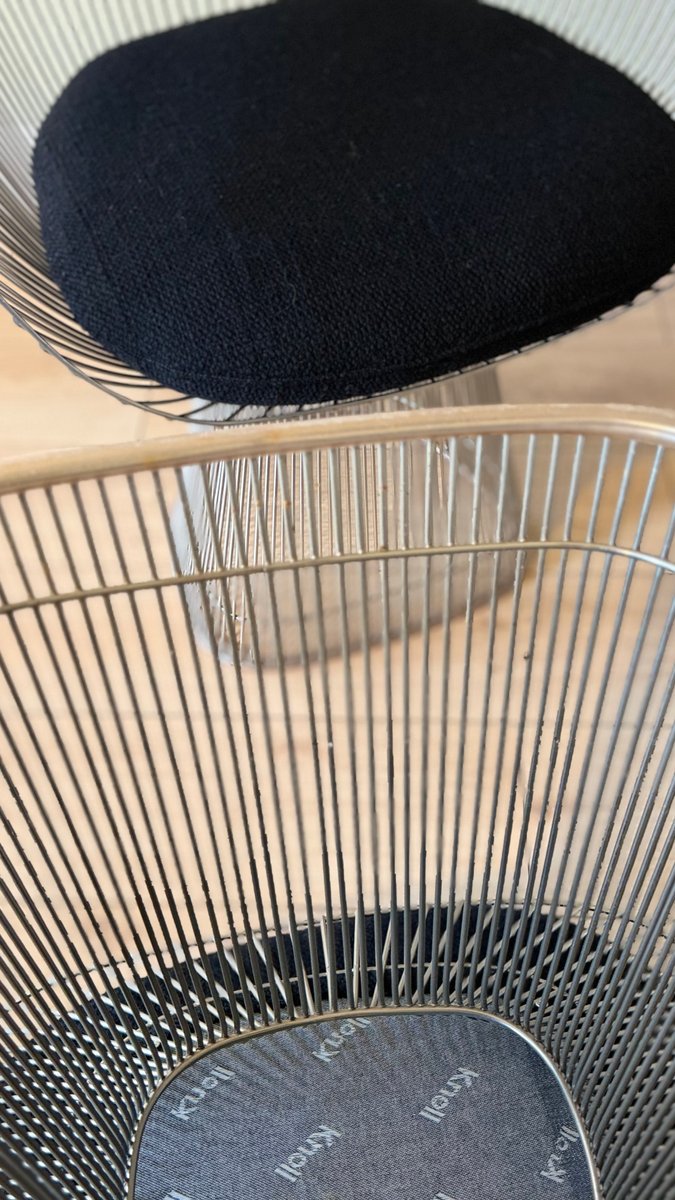 Set von 2 Armlehnstühle "Wire Chair" von Warren Platner für Knoll
