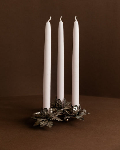 Vintage Kerzenhalter 3 Flowers versilbert