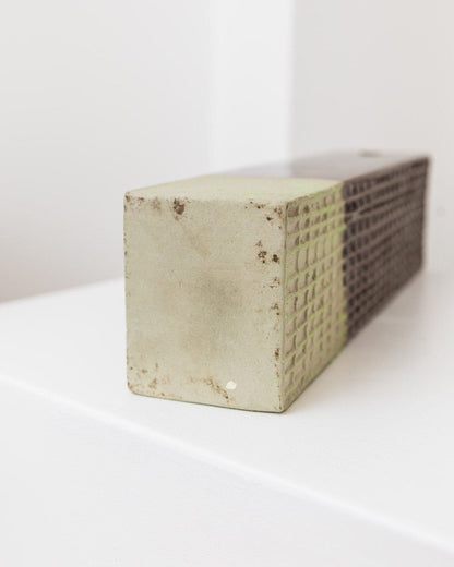 Vintage Vase Skyscraper Keramik Braun Tschechisches Design 1960er