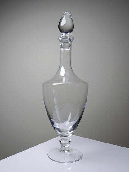 Vintage Karaffe Kristall Balusterform Frankreich 1960er
