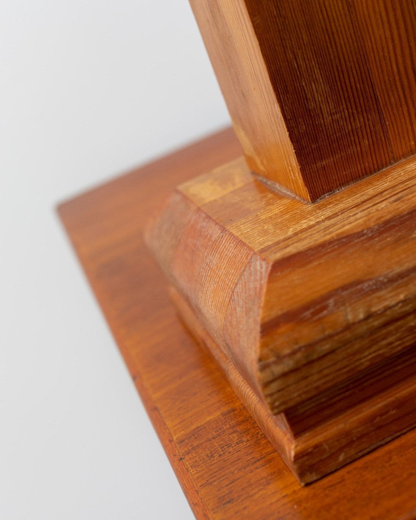 Vintage Kerzenhalter Holz Mid Century Design 1950er