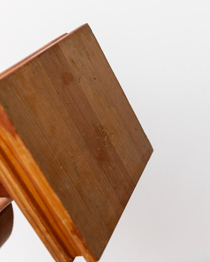 Vintage Kerzenhalter Holz Mid Century Design 1950er