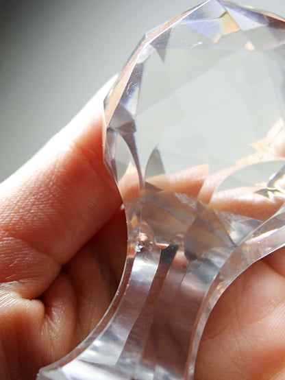Vintage Karaffe "Cristal de Nancy" graviert, Art Deco