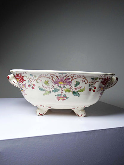 Vintage Terrine "Pâquerettes" von Longchamp, Art Nouveau