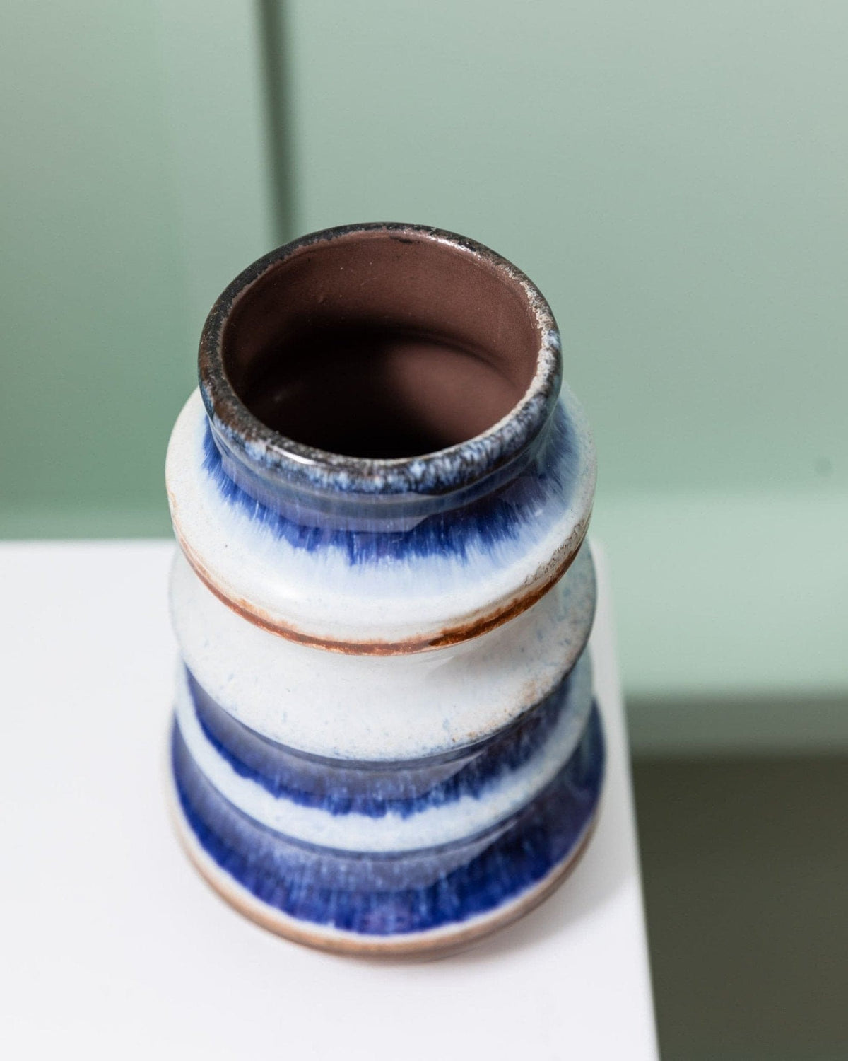 Vase vintage Strehla en céramique design milieu du siècle années 1960
