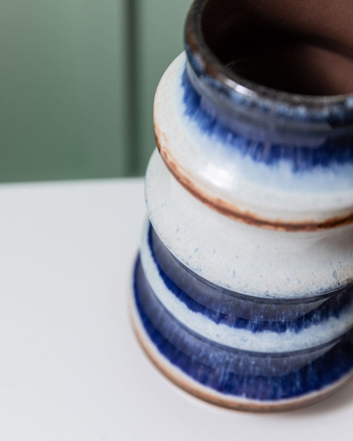 Vase vintage Strehla en céramique design milieu du siècle années 1960