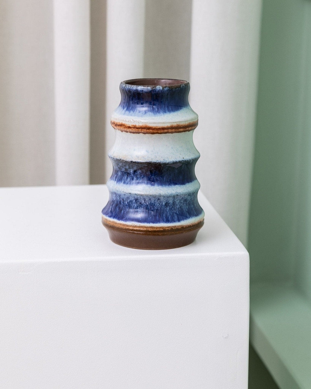 Vase vintage Strehla en céramique design milieu du siècle années 1960