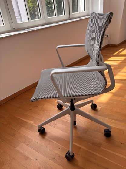 Vintage Bürostuhl "Physix" von Alberto Meda für Vitra in Grau