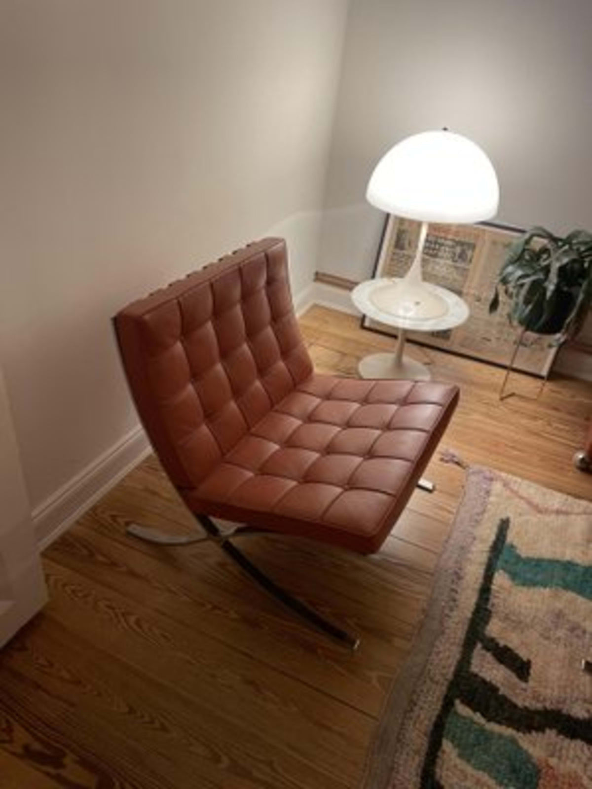 Vintage Set von 2 Barcelona Lounge Chair mit Ottomane von Ludwig Mies van der Rohe für Knoll International