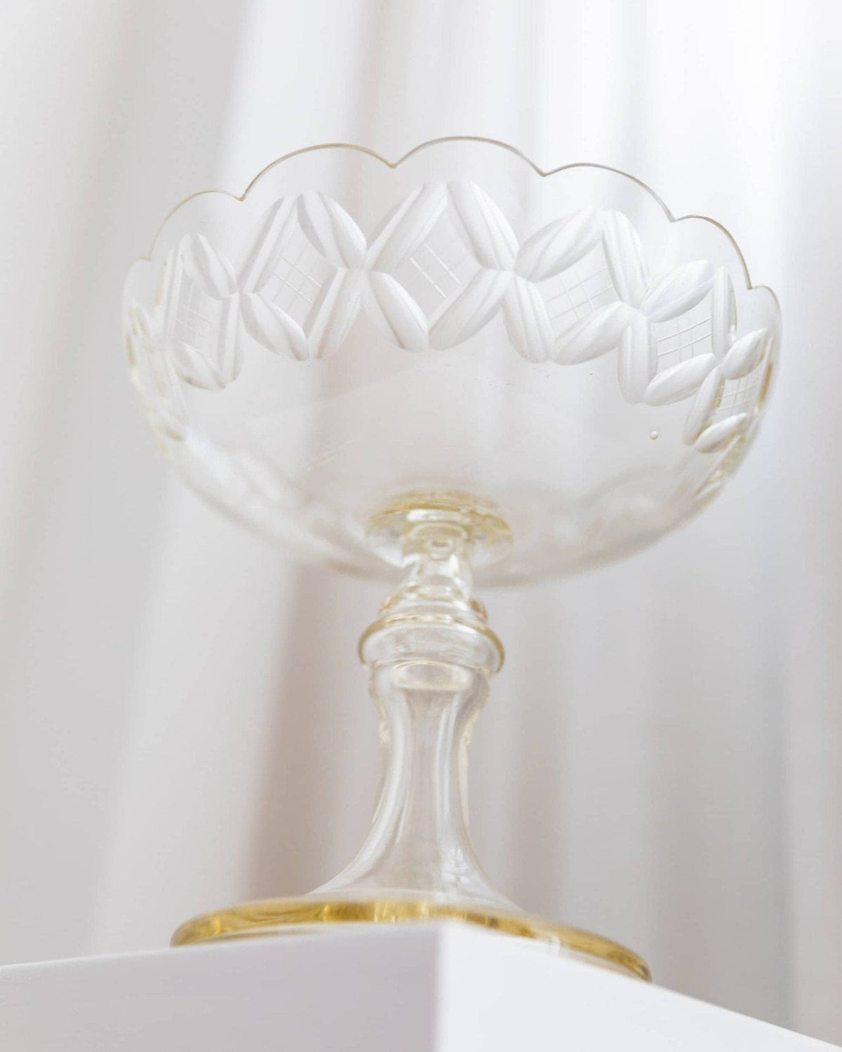 Bol vintage en cristal Art Nouveau Italie années 1910