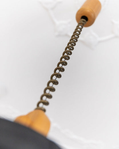 Plafonnier vintage en soie par Temde, design Mid-Century des années 1960