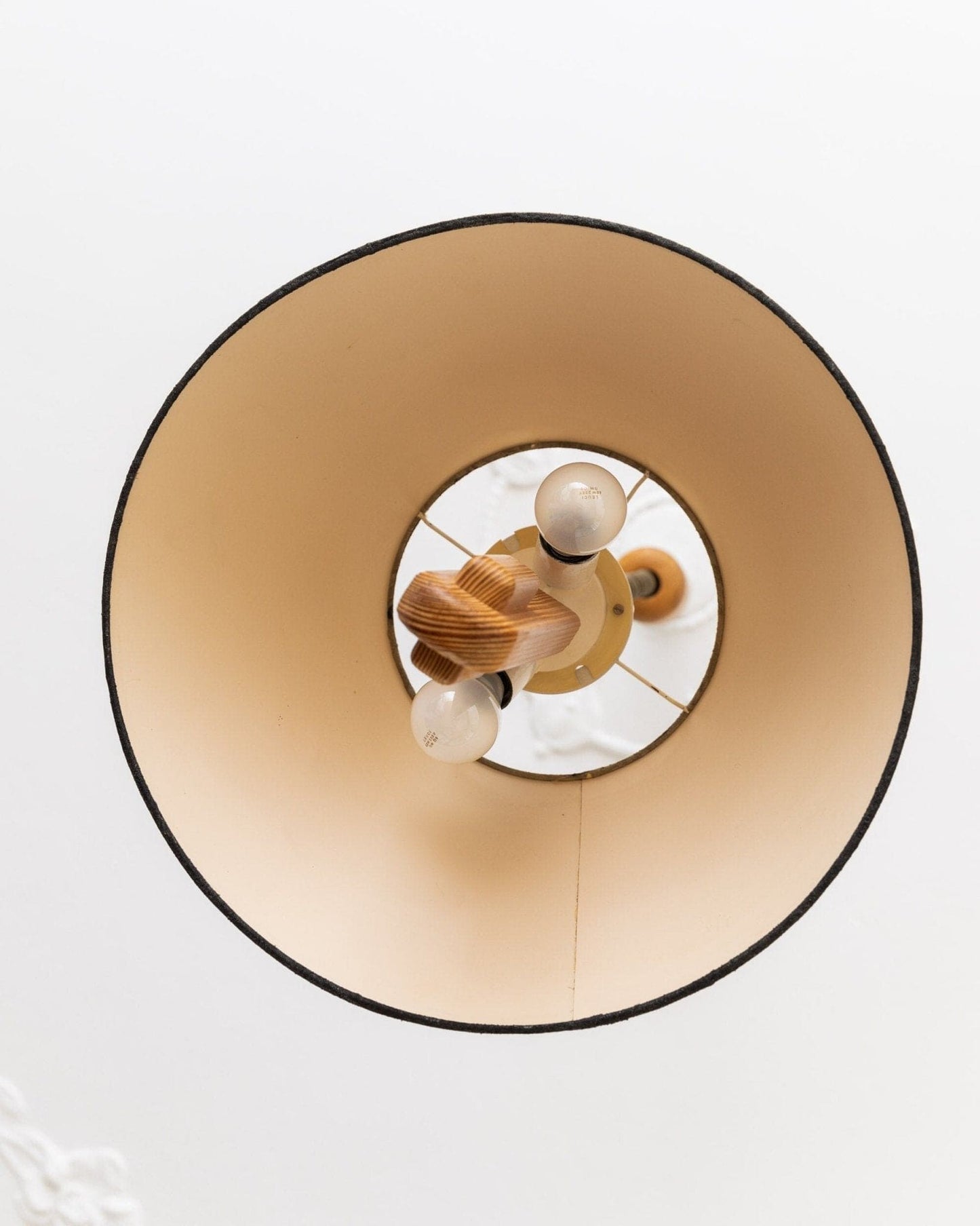 Plafonnier vintage en soie par Temde, design Mid-Century des années 1960