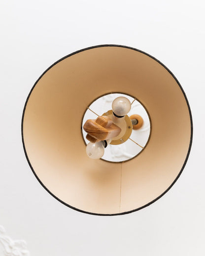 Plafonnier vintage en soie par Temde, design Mid-Century des années 1960