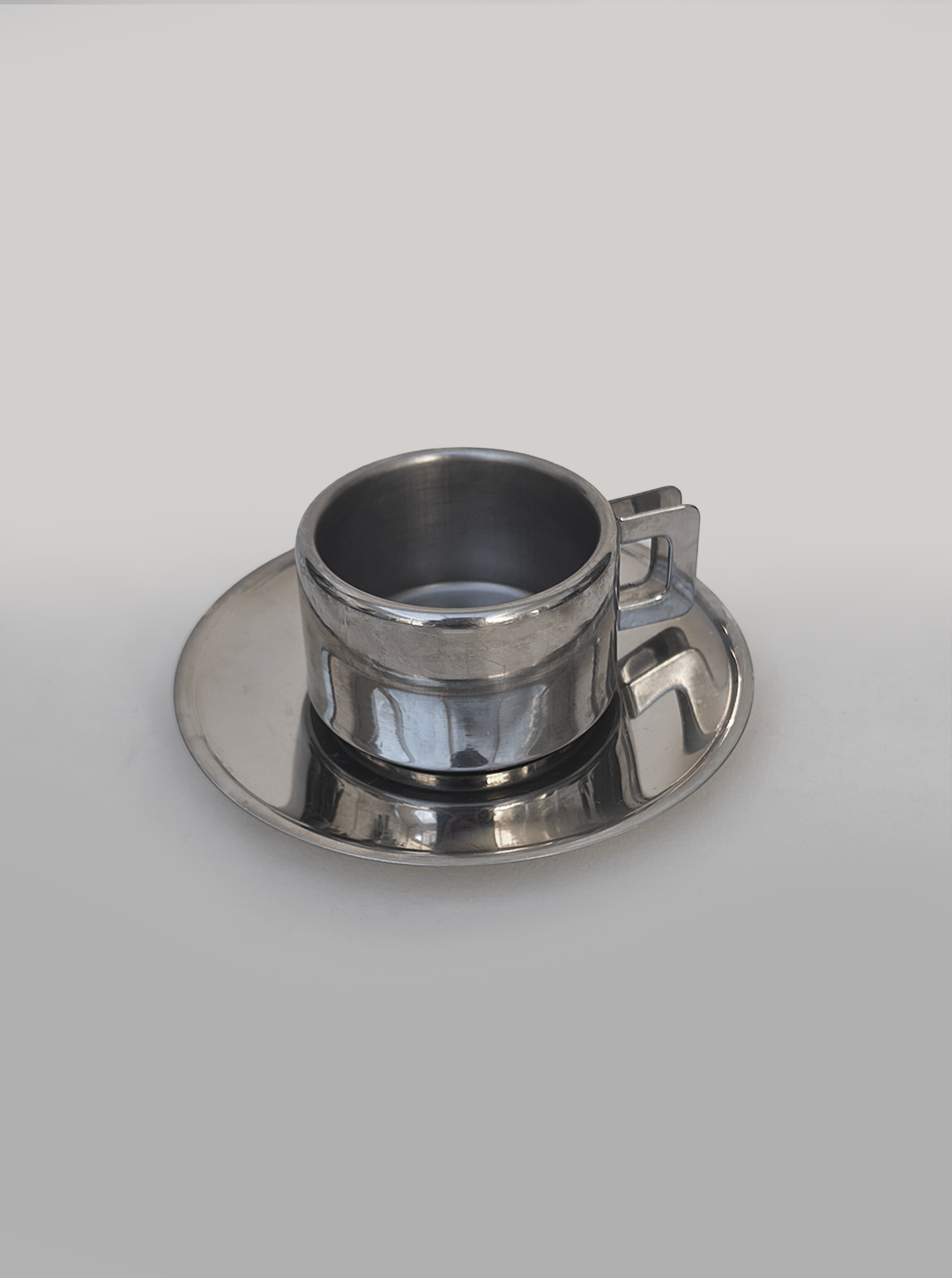 Set von 2 Vintage Espressotasse mit Untertasse
