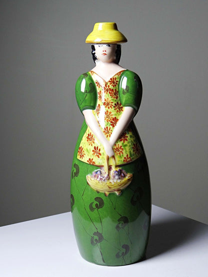 Vintage Likörflakon "Guignolet" im Stil von Robj, Porzellan Limoges