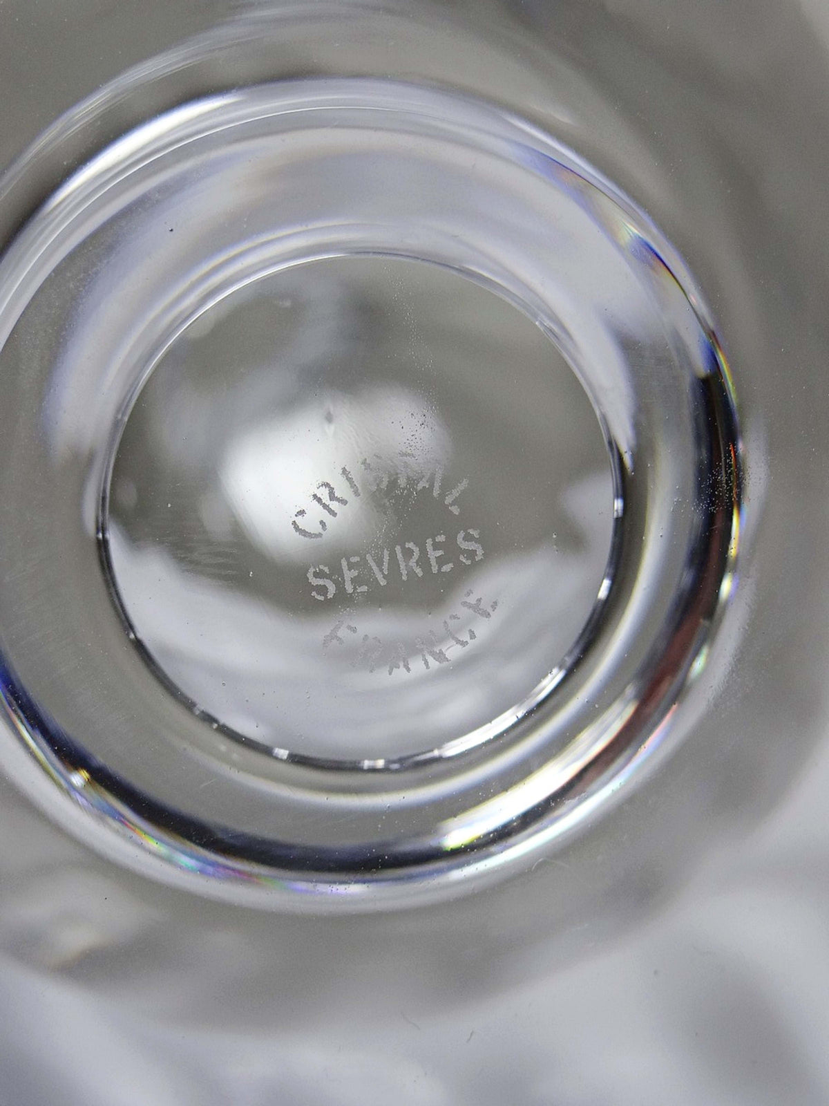 Vintage Kristallkaraffe von Cristal de Sèvres