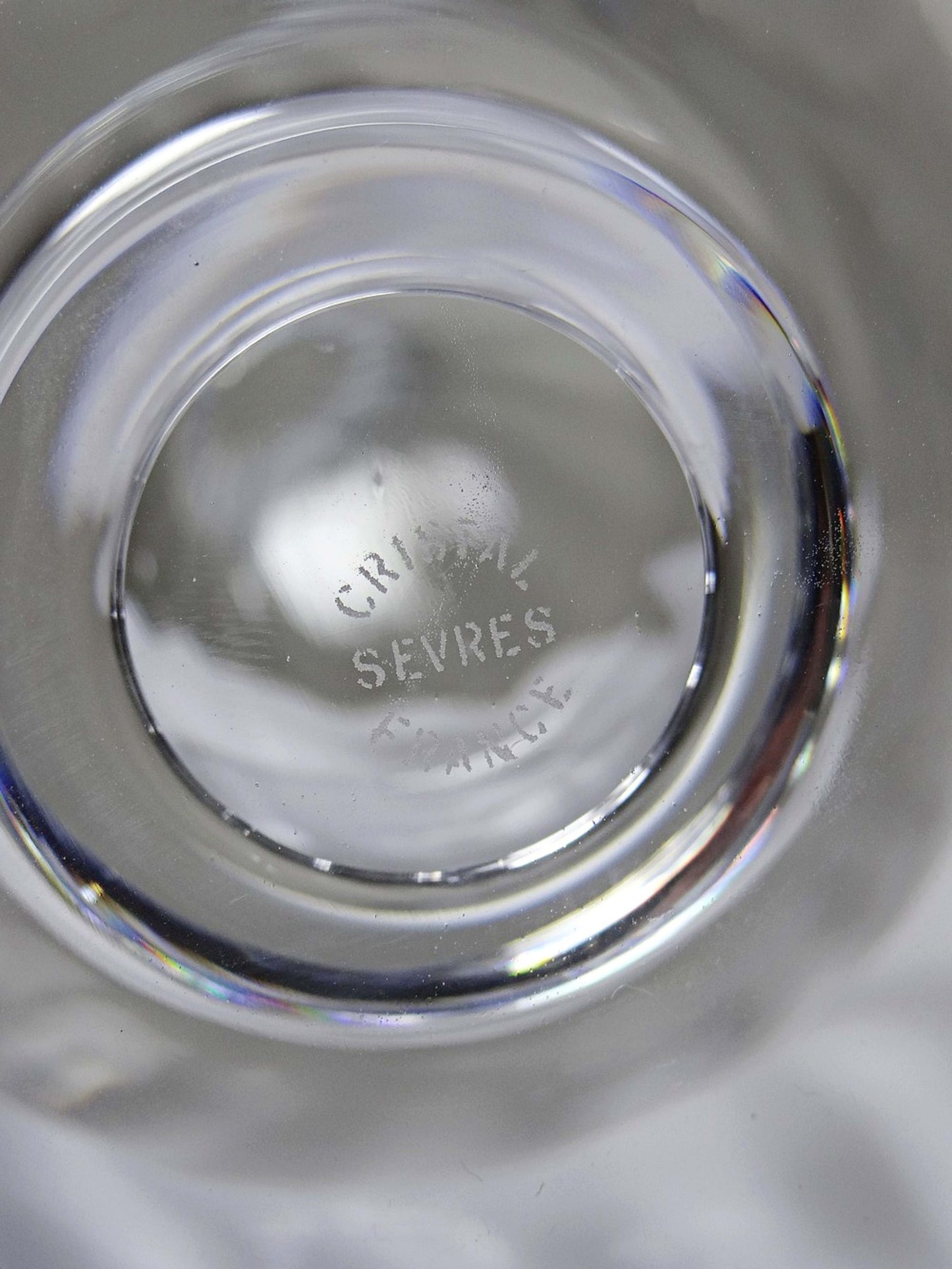 Vintage Kristallkaraffe von Cristal de Sèvres