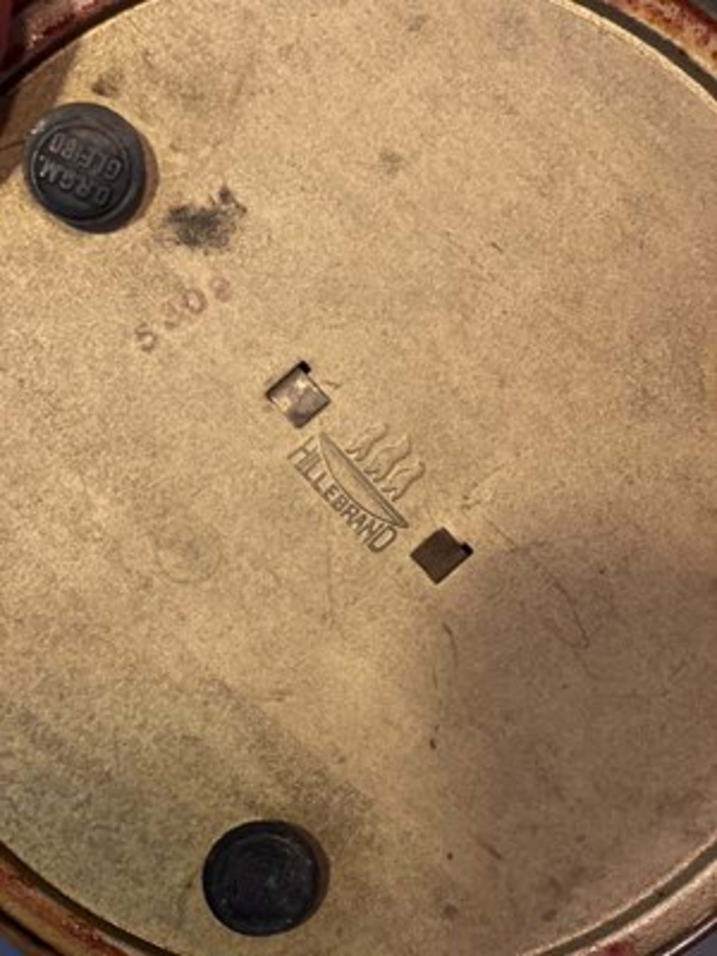 Vintage Bauhaus Tischlampe von Egon Hillebrand für Hillebrand Lighting, Messing Gold