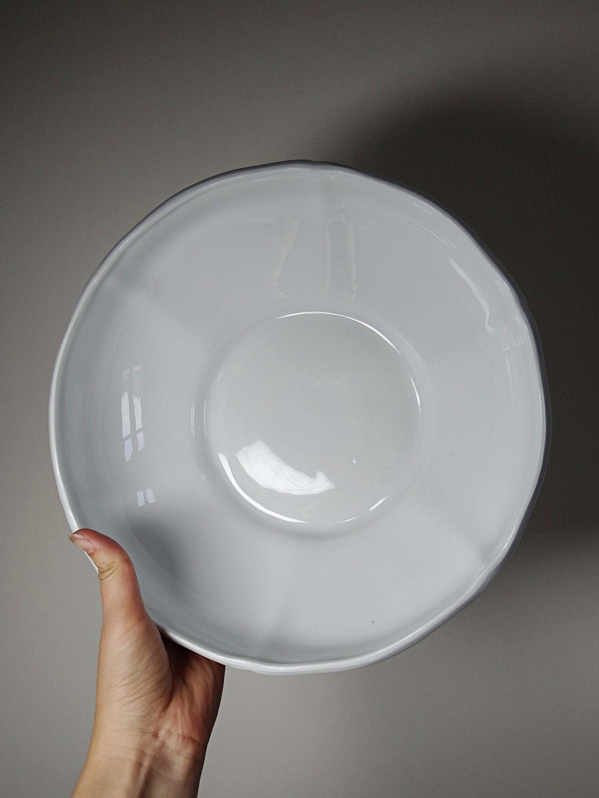 Vintage Salatschale Limoges Porzellan, polylobierter Rand