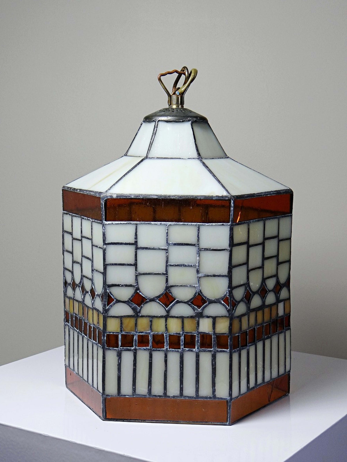 Vintage Hängeleuchte im Tiffany Stil von Artistar