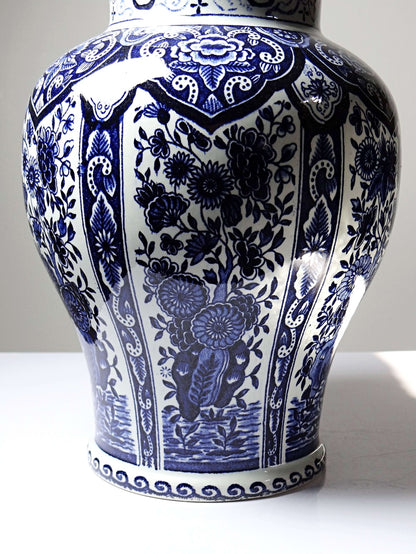 Vintage Deckeldose Boch Holland Royal Sphinx Delfter Blau