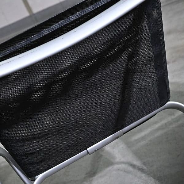 Vintage Stuhl Net Dining Chair von Bontempi Casa Set von 4 stapelbar, Mesh, Schwarz