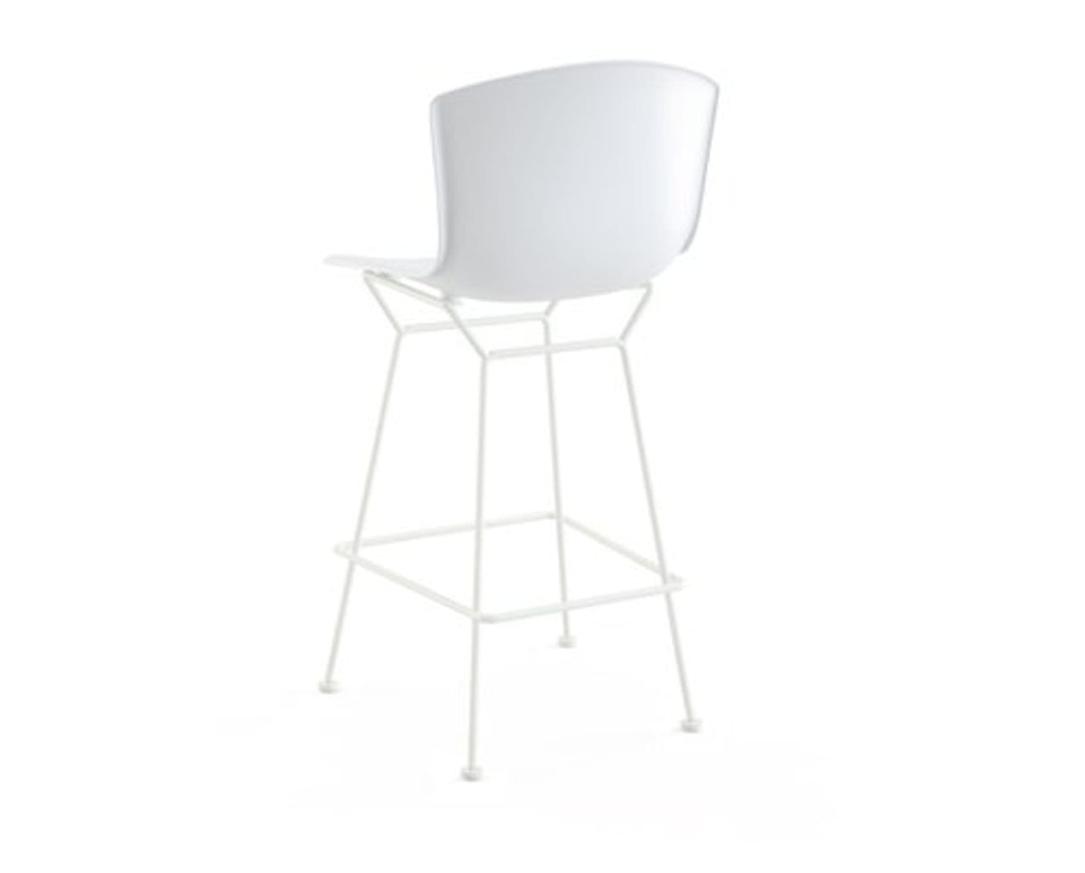 Vintage Barhocker Set von 2 von Harry Bertoia für Knoll International Weiß