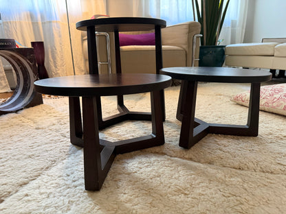 Set von 3 Vintage Beistelltisch "Jiff" von Flexform