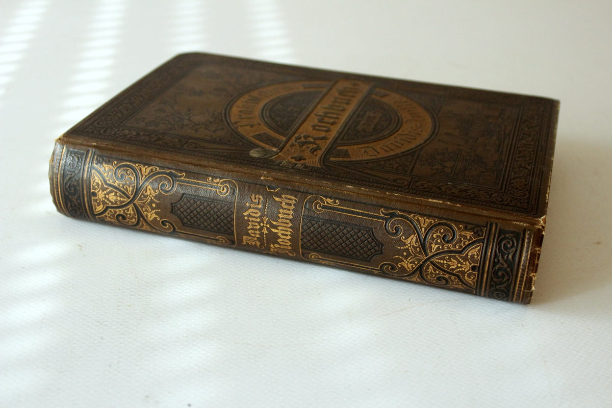 Vintage Kochbuch "Praktisches Kochbuch" von Henriette Davidis, 1898