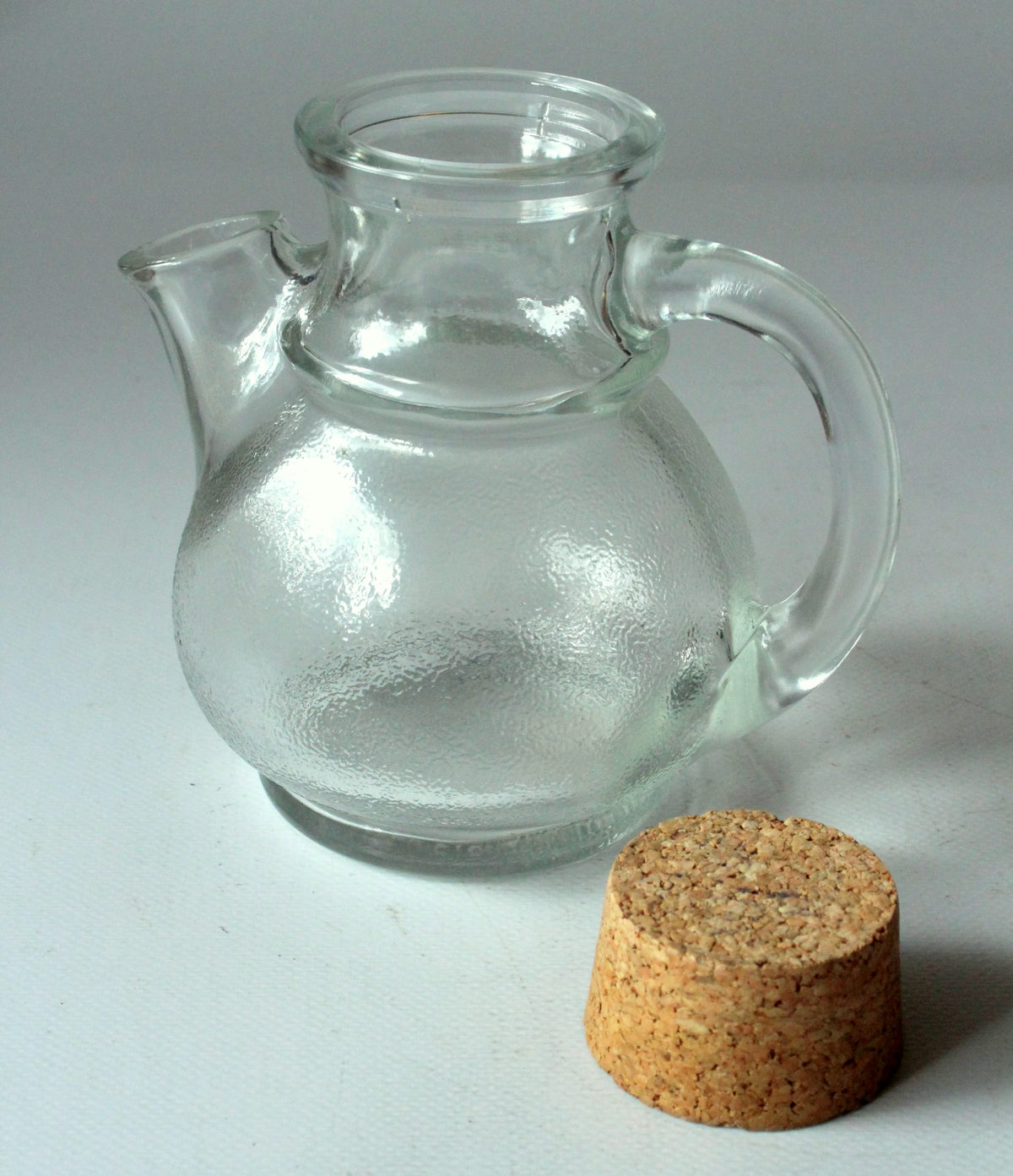 Vintage Nusskanne von Tischfein/WMF aus Glas und Kork