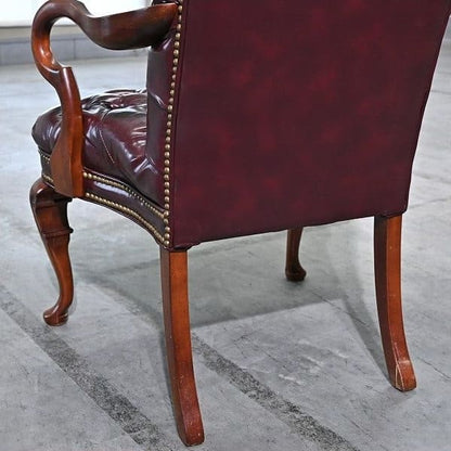 Vintage Sessel Chesterfield Highback von unbekannt für unbekannt, Einzelstück, Knopfheftung