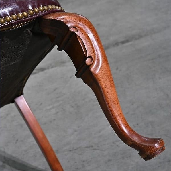 Vintage Sessel Chesterfield Highback von unbekannt für unbekannt, Einzelstück, Knopfheftung