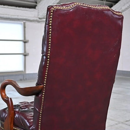 Vintage Sessel Chesterfield Highback von unbekannt für unbekannt, Einzelstück, Knopfheftung