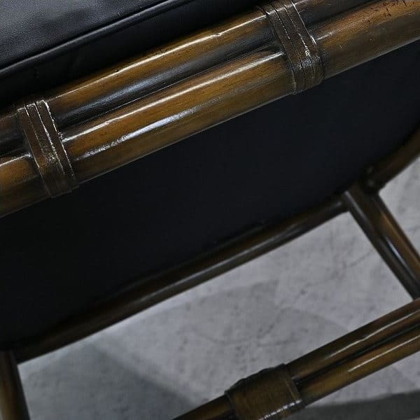 Vintage Loungechair von Maitland-Smith mit Messing-Applikationen