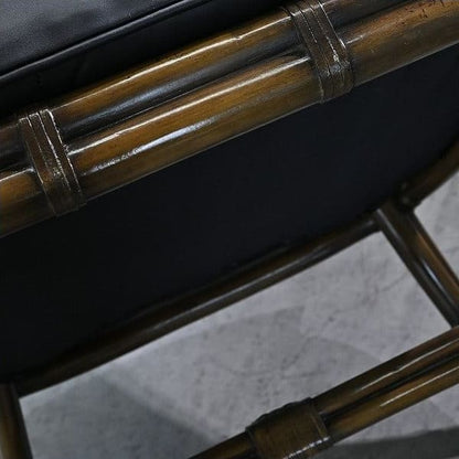Vintage Loungechair von Maitland-Smith mit Messing-Applikationen