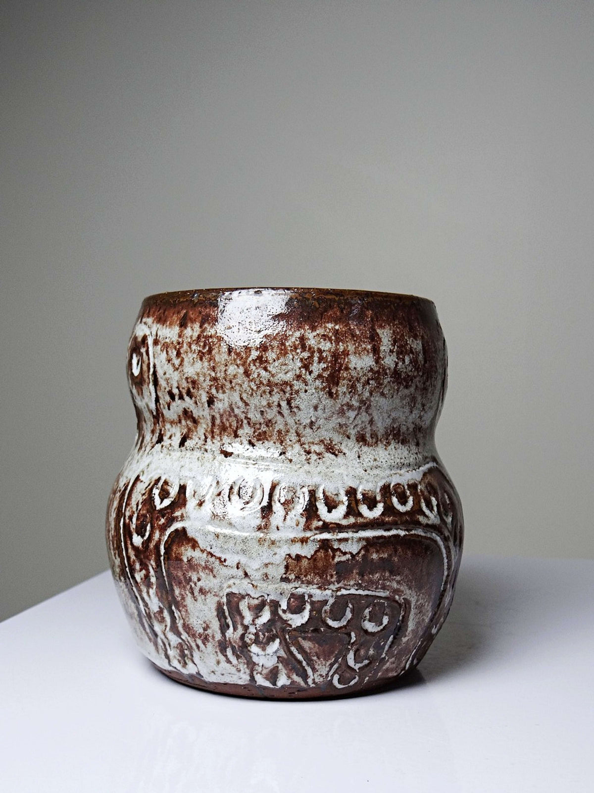 Vintage Vase "Chouette" von Alain Granet, Vallauris