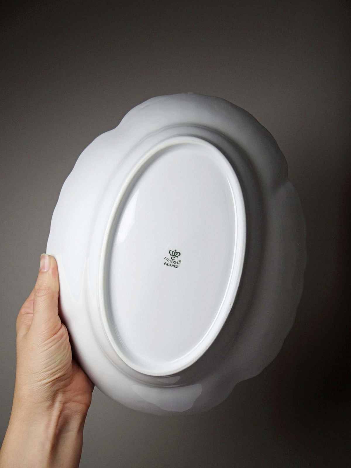 Vintage Platte Chastagner Limoges, Rocaille-Stil