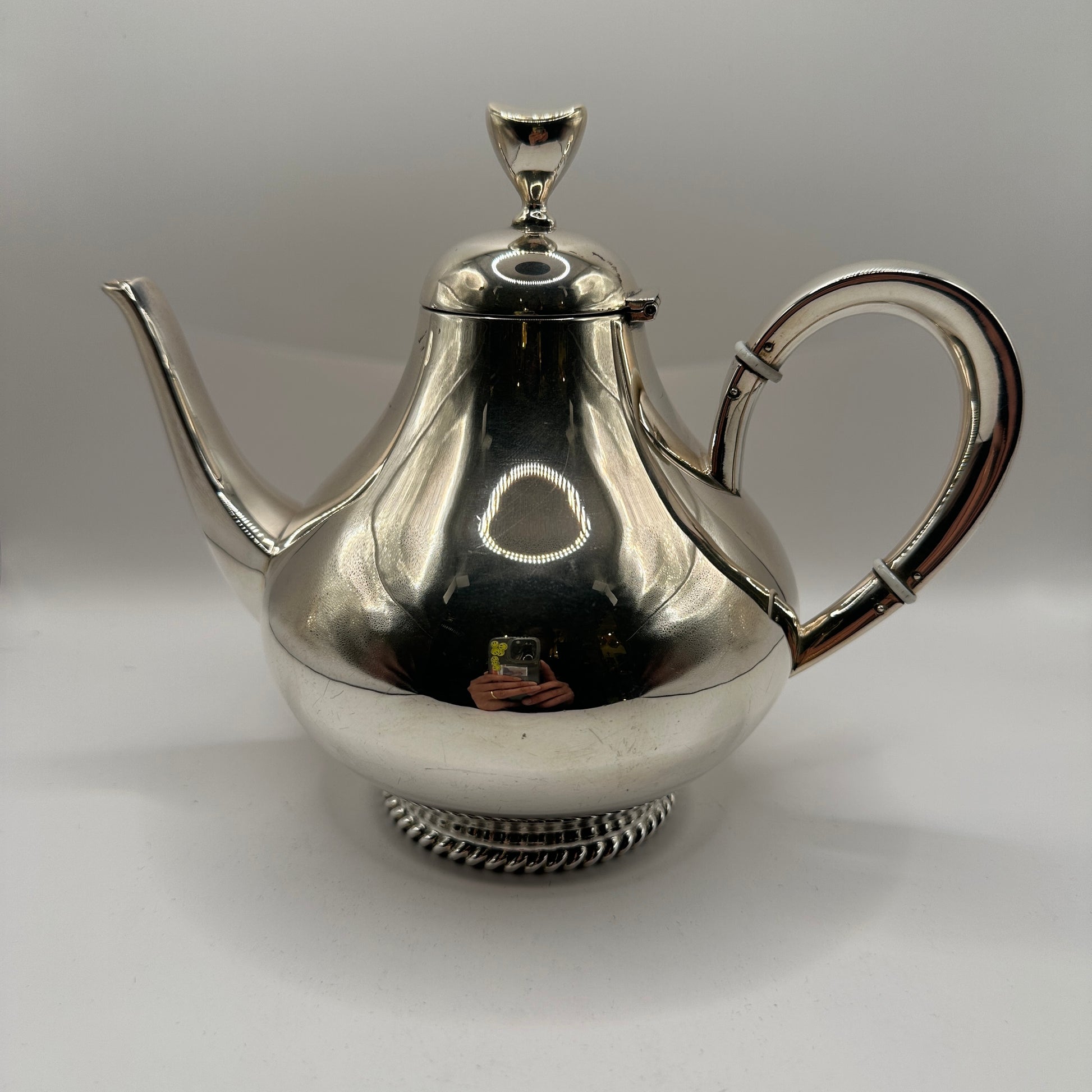 Vintage Teekanne Modell 8089 von Wilkens aus 800 Silber