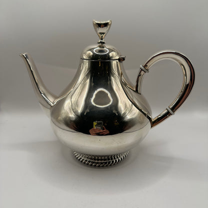 Vintage Teekanne Modell 8089 von Wilkens aus 800 Silber